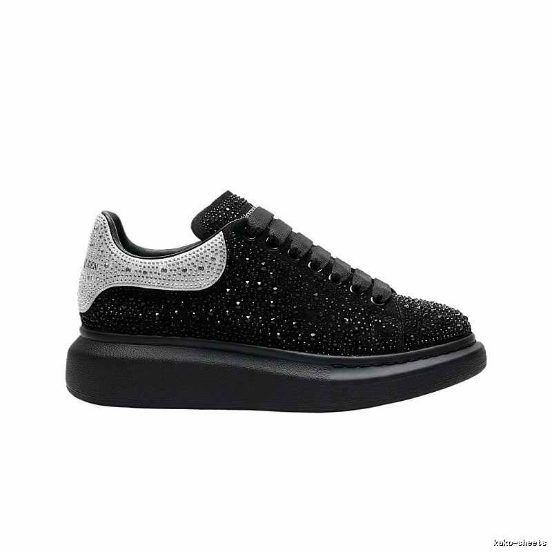 McQueen Thick-soled Trendy and Cool Black Shoes