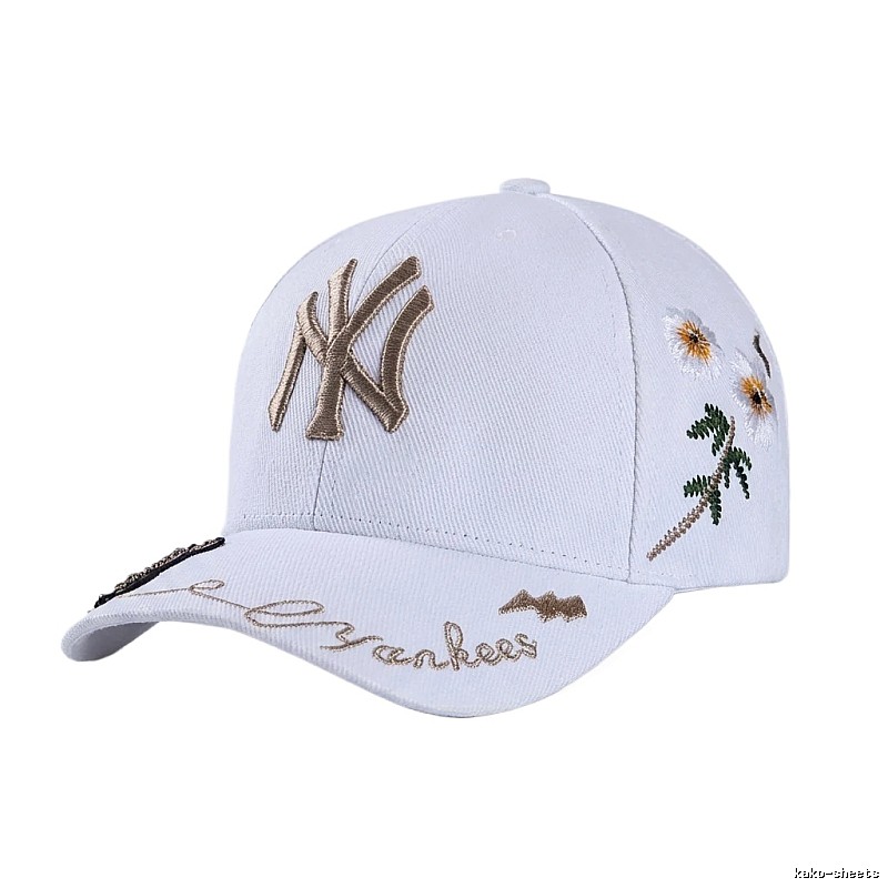 MLB New York trendy style white hat