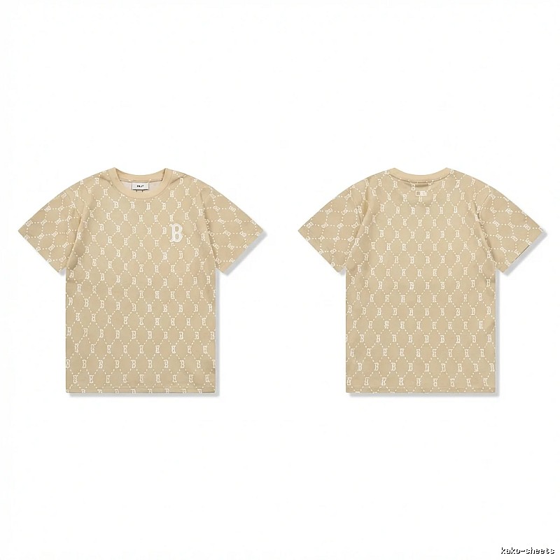 MLB Old Flower Style Beige T-shirt