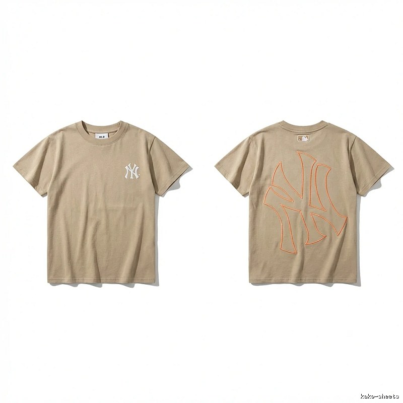 MLB retro style khaki T-shirt