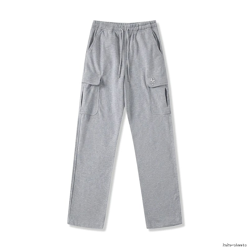 MLB utility-style grey long trousers