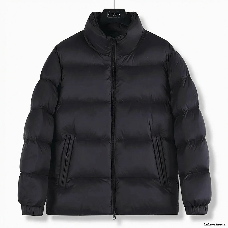 Moncler black casual down jacket