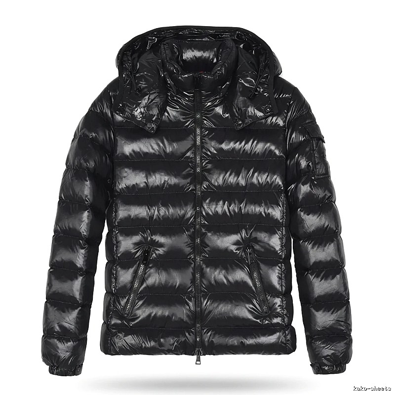 Moncler black shiny down jacket