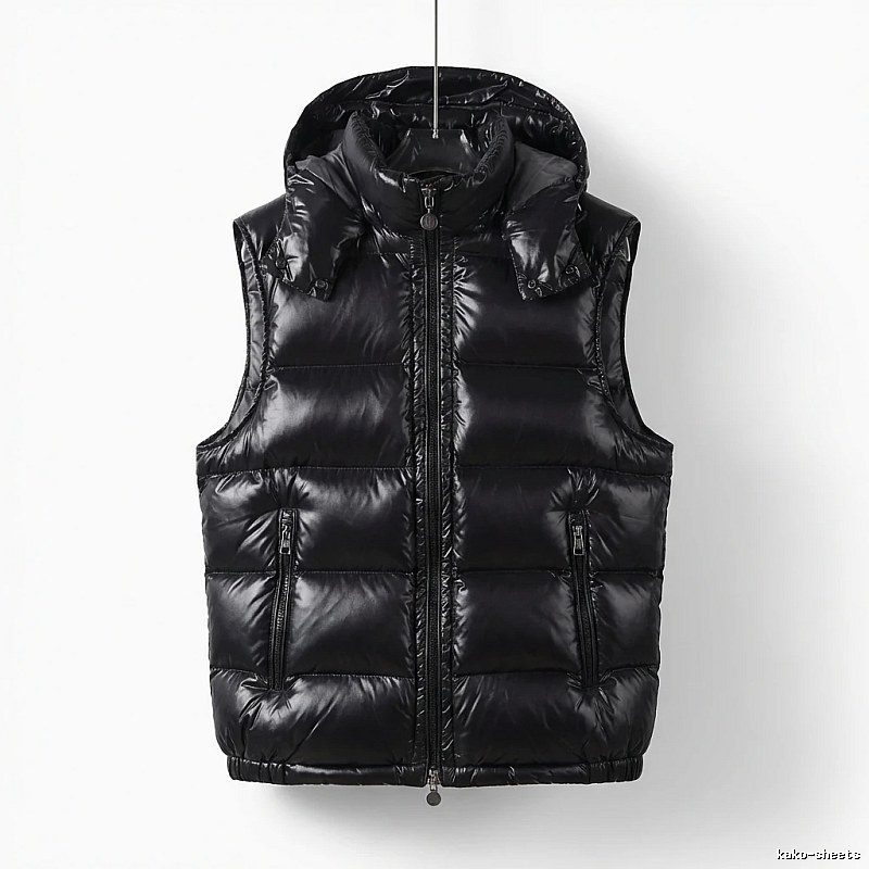 Moncler black stylish down vest