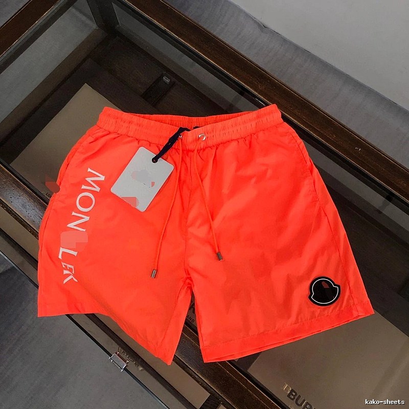 Moncler Casual Style Bright Orange Beach Shorts