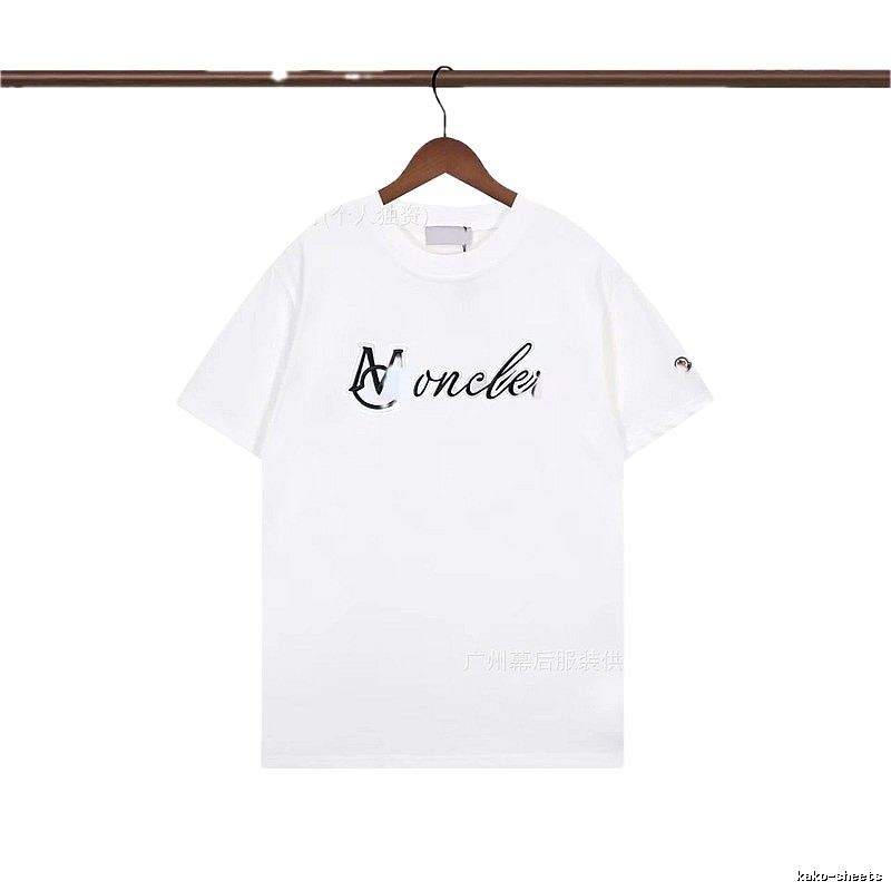 Moncler Letter Print Casual White T-Shirt