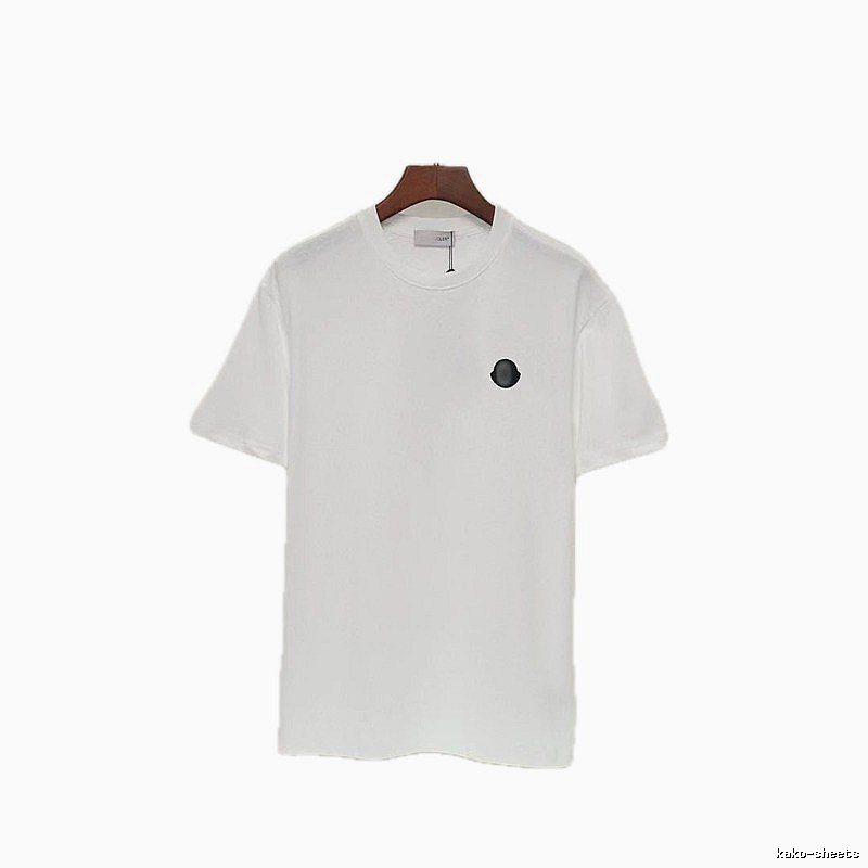Moncler Minimalist Casual Style White Short-sleeved T-shirt