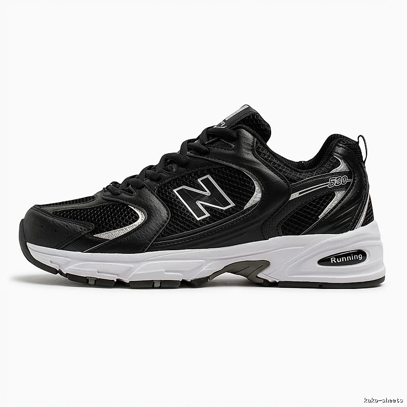 New Balance 530 retro style black shoes