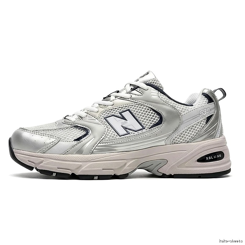 New Balance 530 Series Silver-White Retro Sports Shoes