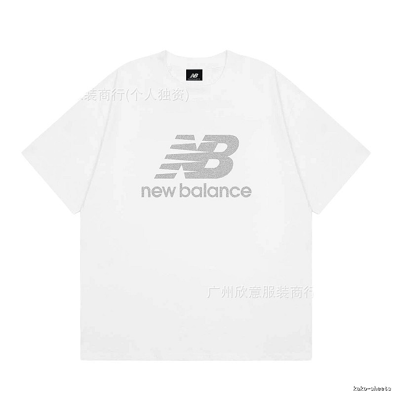 New Balance Classic Casual Style White Short-sleeve T-shirt