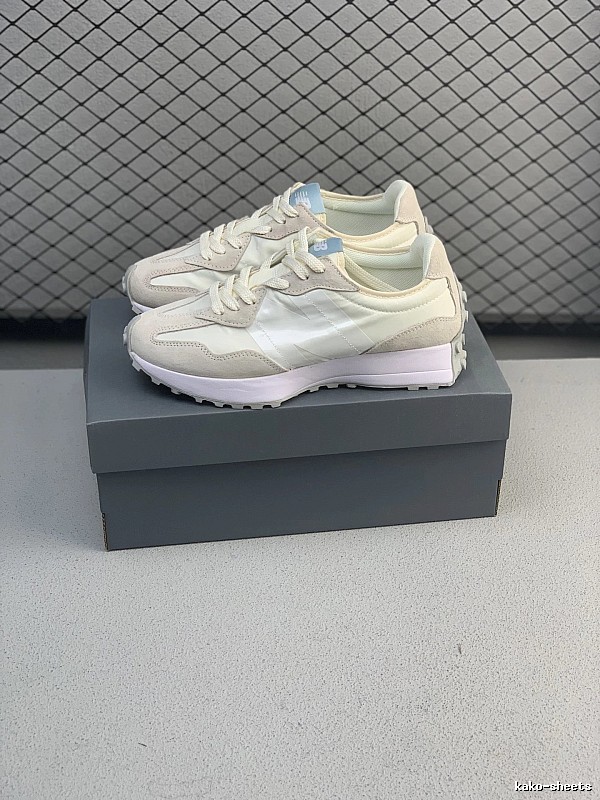 New Balance Cream Retro Runners, Mesh and Overlay Mix