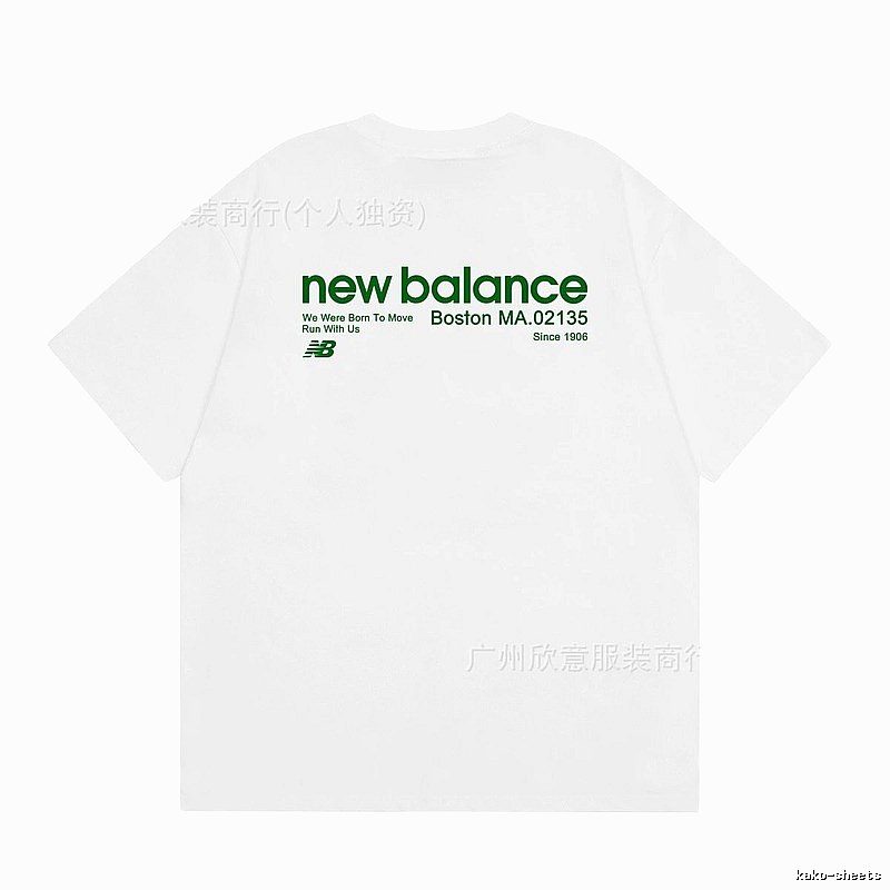 New Balance Vintage Casual Printed White T-Shirt