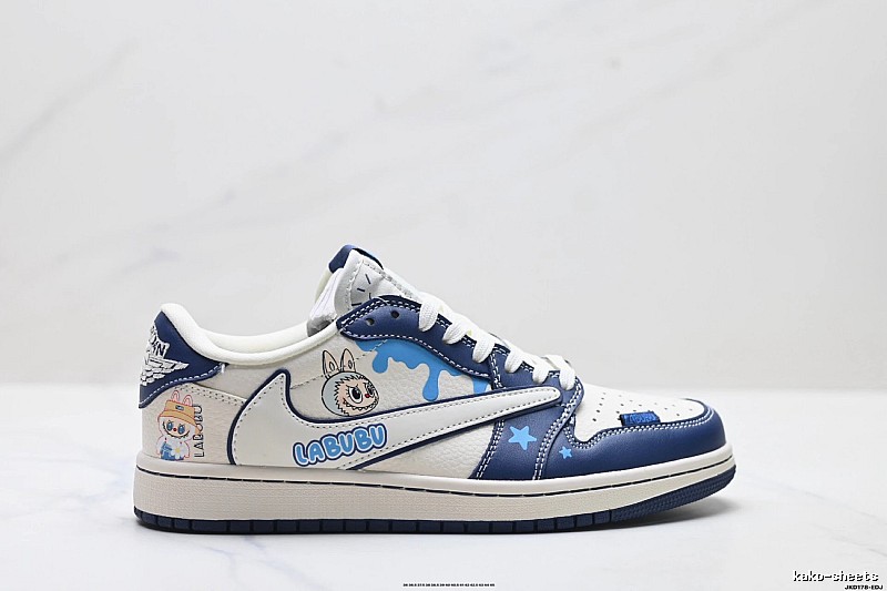 Nike Dunk Labubu Blue and White Childlike Style