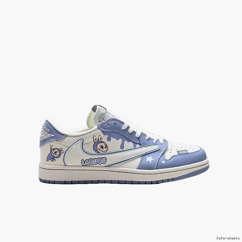 Nike LABUBU Co-branded Blue and White Sports Shoes