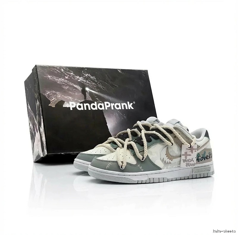 Nike retro gray and white sports shoes