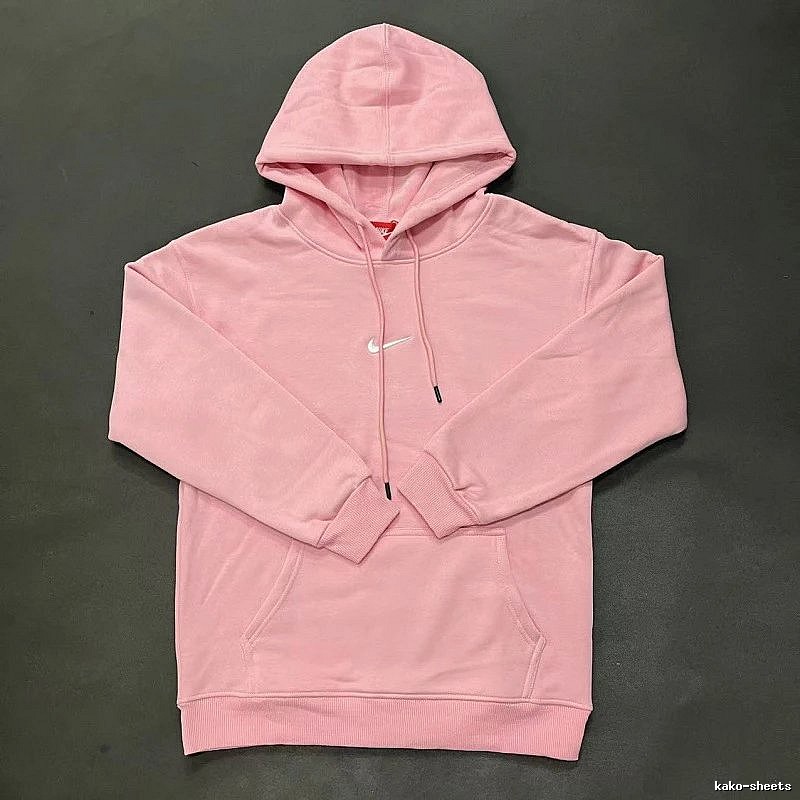 Nike Small Chest-Logo Detail Small-Logo Detail Pink Zip Hoodie Gift Ready Swoosh