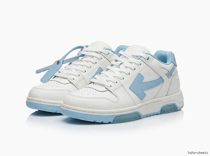 Off-White casual style white and blue sports shoes