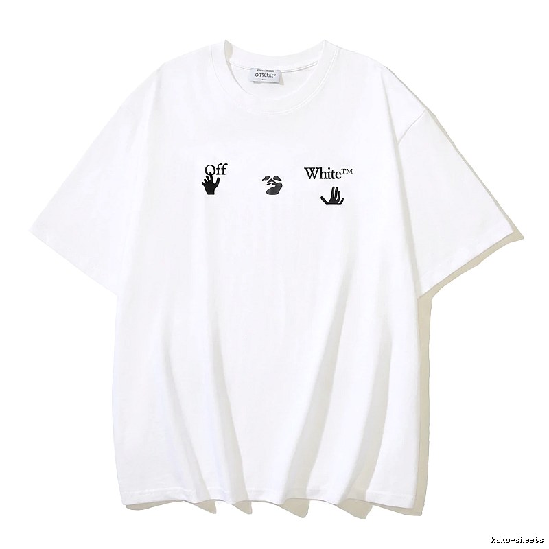 Off-White Gesture Style White T-shirt
