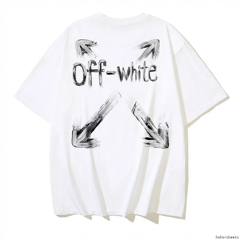 Off-White Graffiti Style White T-shirt