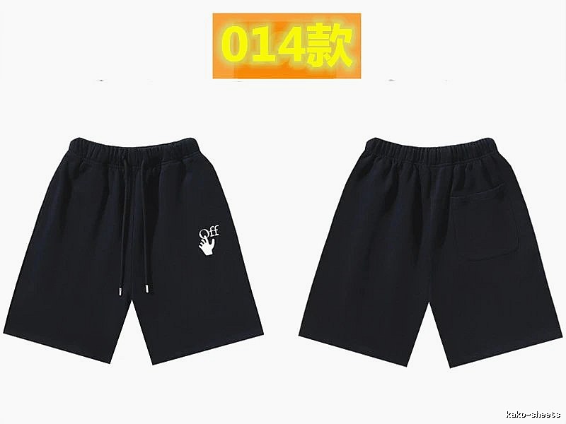 Off-White trendy and cool style black shorts
