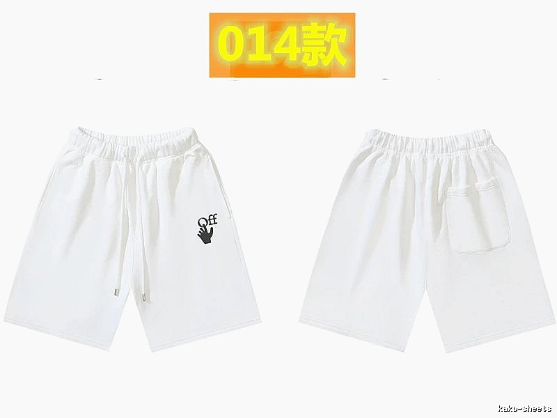 Off-White trendy brand style white shorts