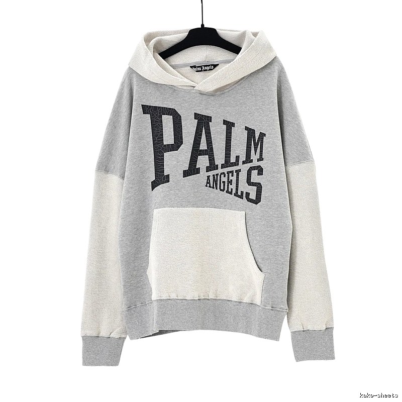 Palm Angels patchwork grey sweatshirt