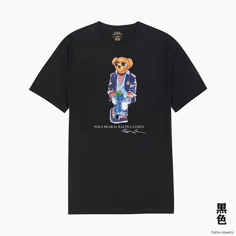 Ralph Lauren Bear Trend Brand Black T-shirt