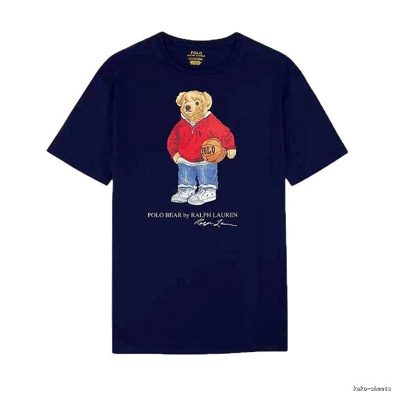 Ralph Lauren Bear Trendy Brand Royal Blue T-shirt