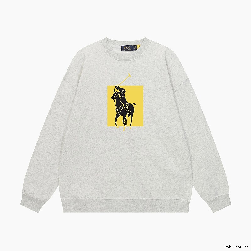 Ralph Lauren Polo Grey Trendy Brand Sweatshirt