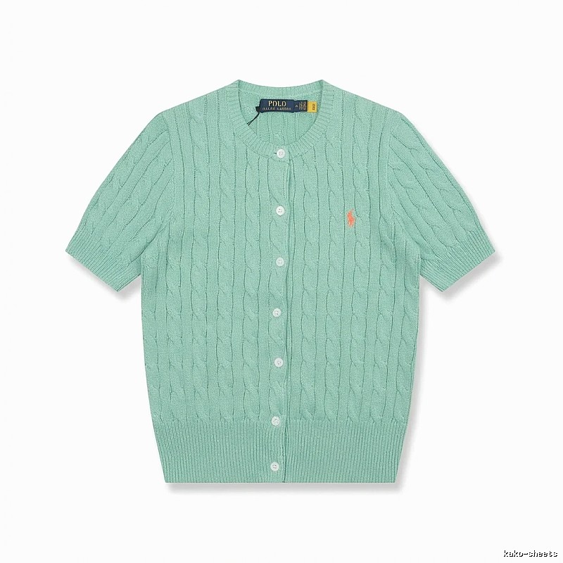 Ralph Lauren Polo light green knitted cardigan