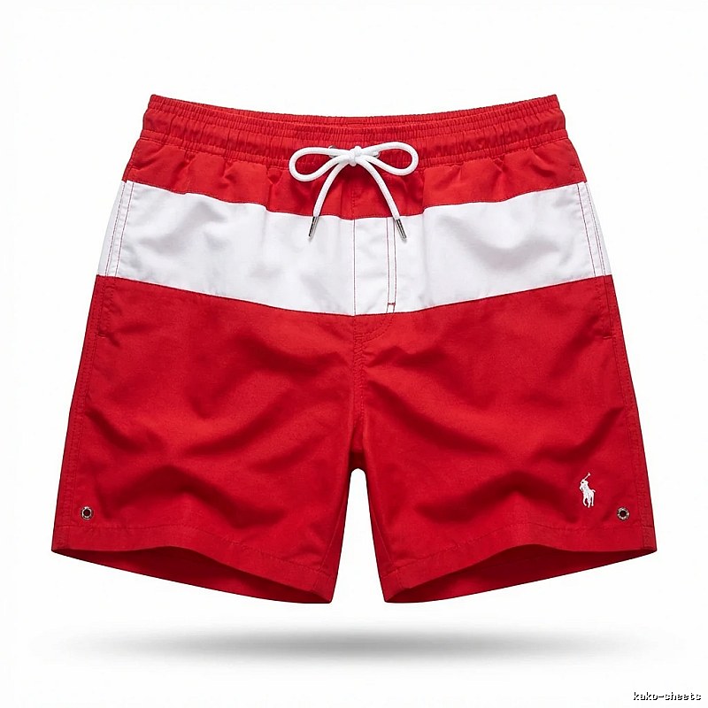 Ralph Lauren red and white color - block shorts