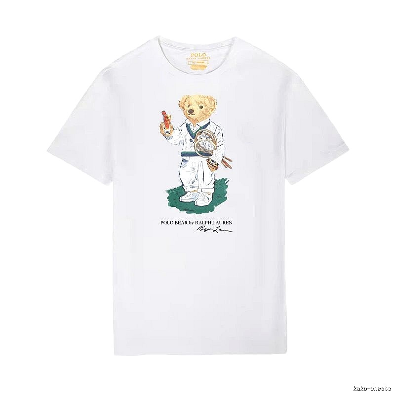 Ralph Lauren Teddy Bear Series White T-shirt