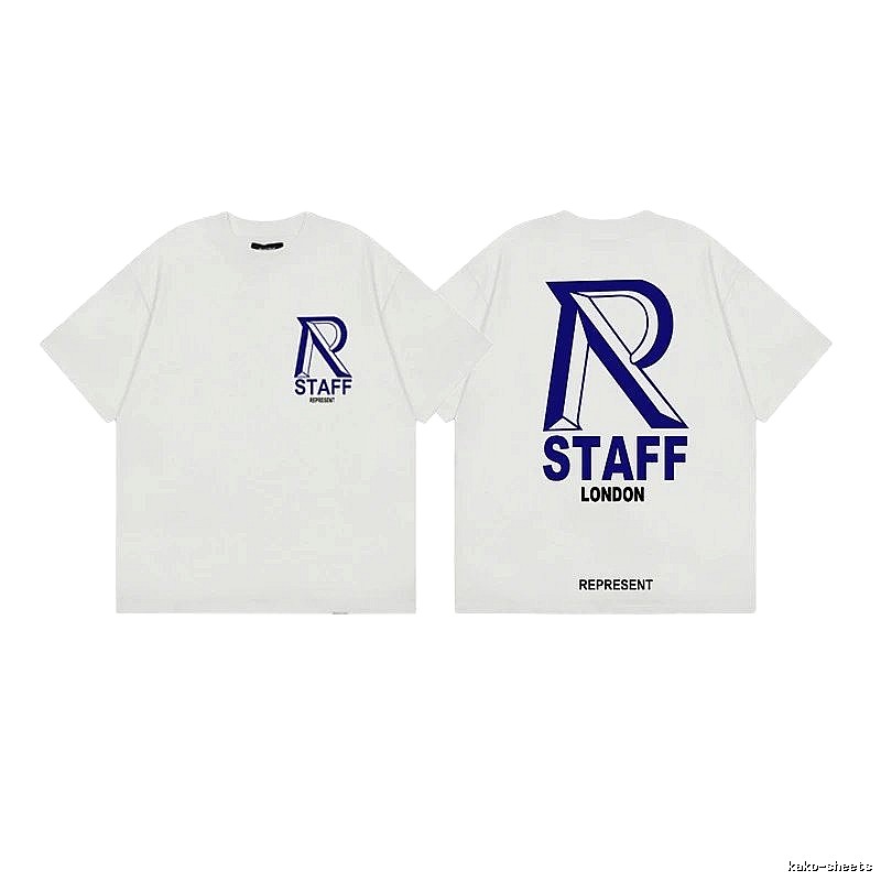 Represent STAFF Vintage High Street White Short-sleeve T-shirt