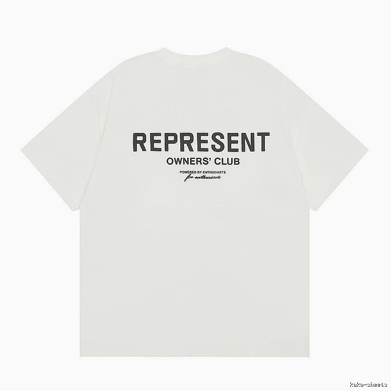 Represent White Style 801 Owners Club T-Shirt Color Pop Logo