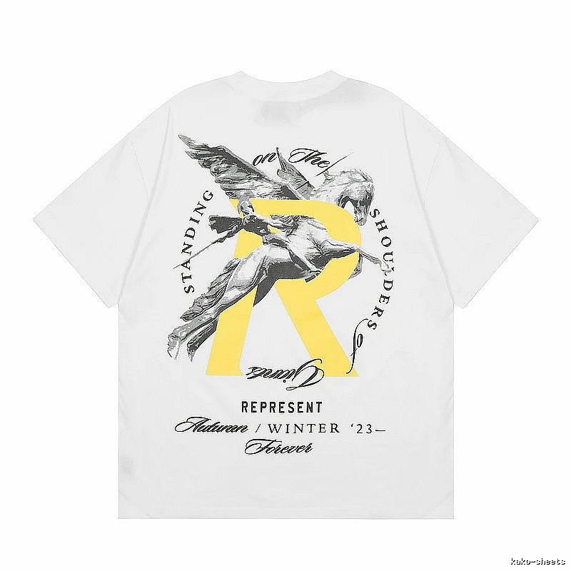 Represent White Style 857 Owners Club T-Shirt Statement Graphic Logo