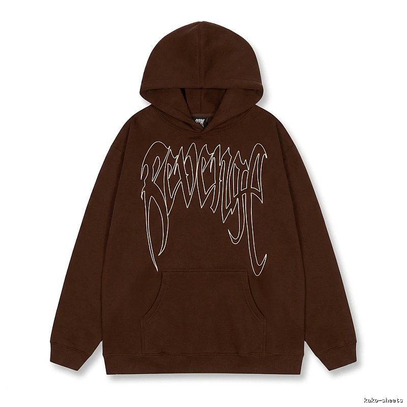Revenge Gothic Style Dark Coffee Hoodie