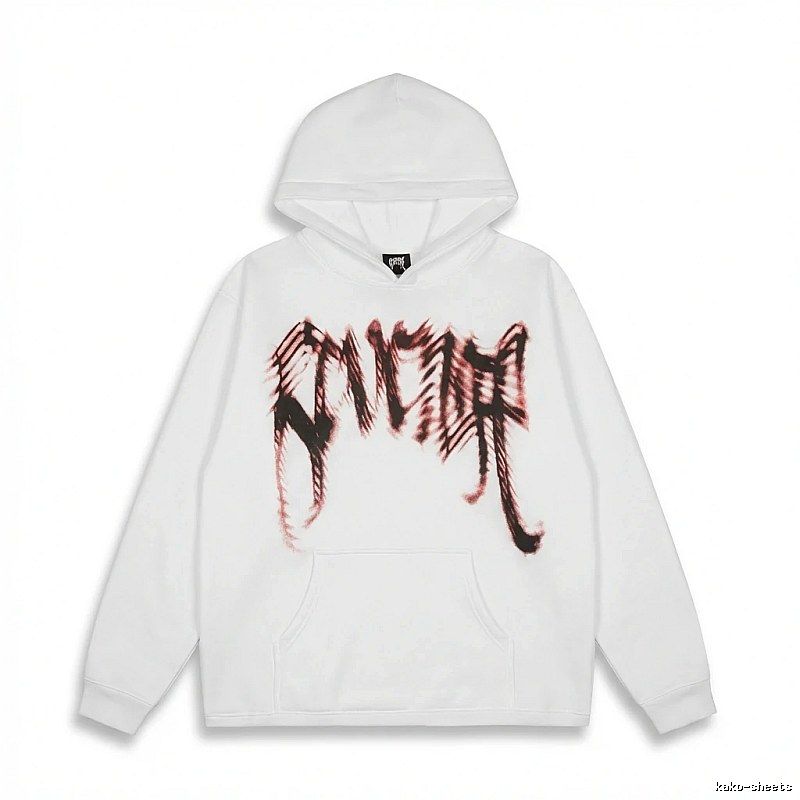 Revenge Gothic Style White Hoodie