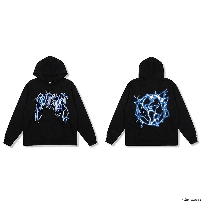 Revenge Lightning Wind Black Hoodie