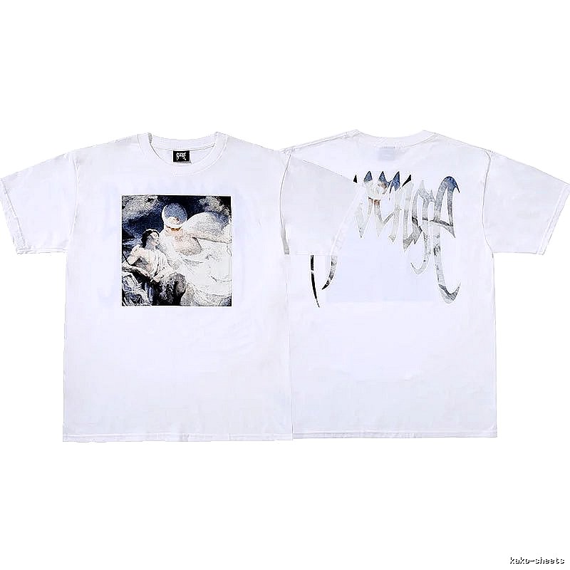 Revenge White Skull Graphic T-Shirt Resort Wear