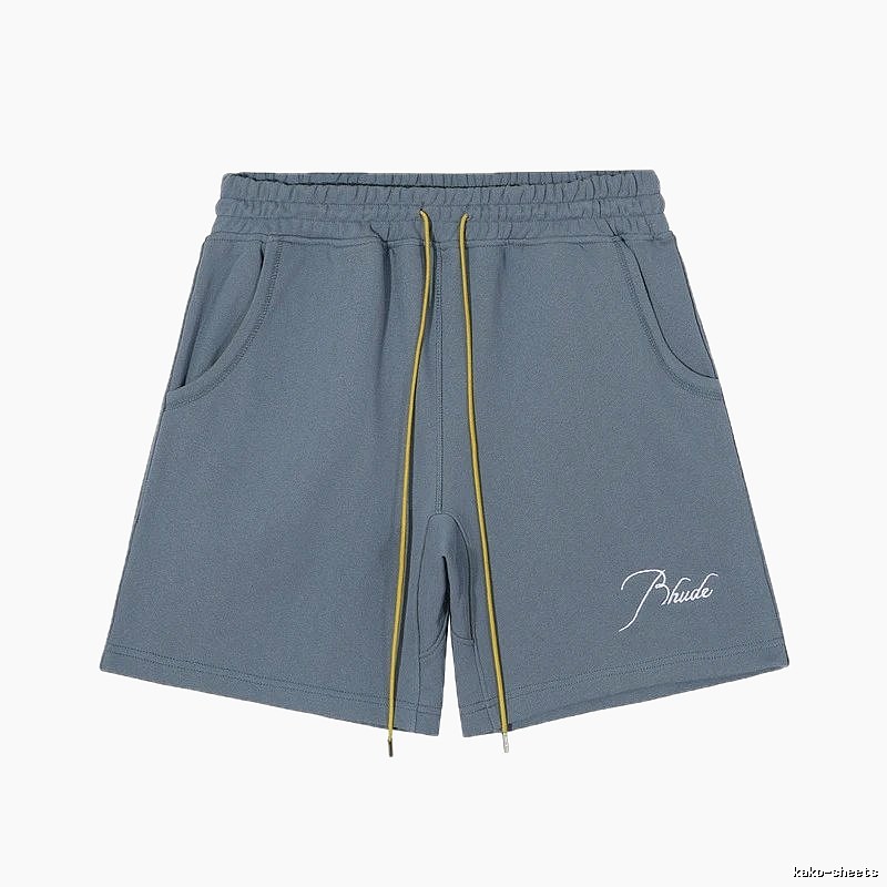 RHUDE casual style gray shorts