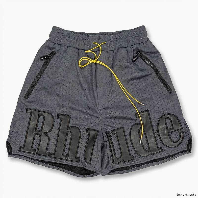 RHUDE sporty grey shorts