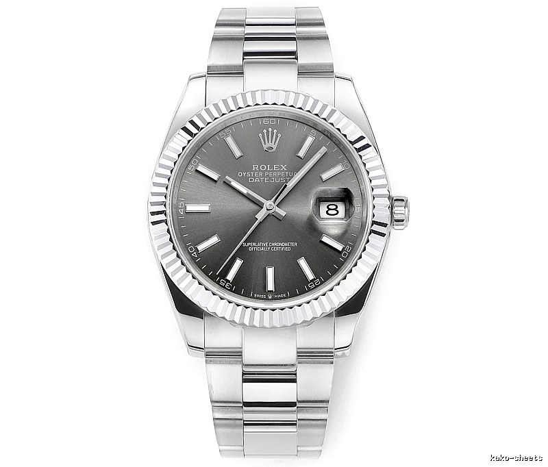 Silver And Gray Rolex Datejust Automatic Watch for occasion