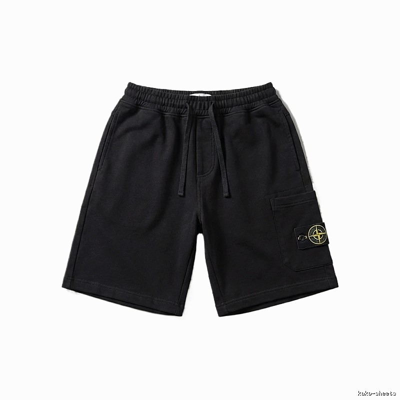 Stone Island functional style black shorts