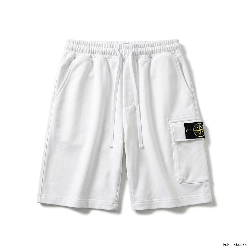 Stone Island functional style white shorts