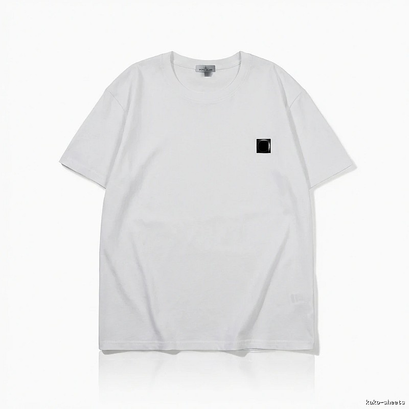 Stone Island minimalist style white T-shirt