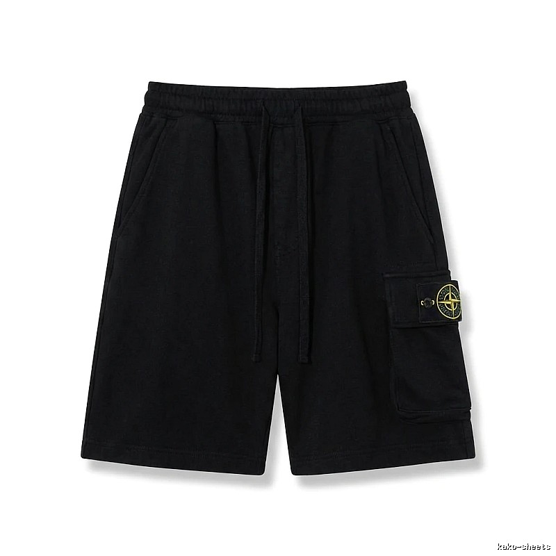 Stone Island work - style black shorts