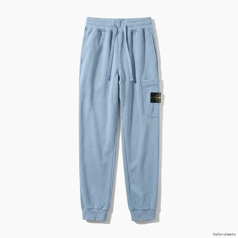 Stone Island Workwear Style Light Blue Sweatpants