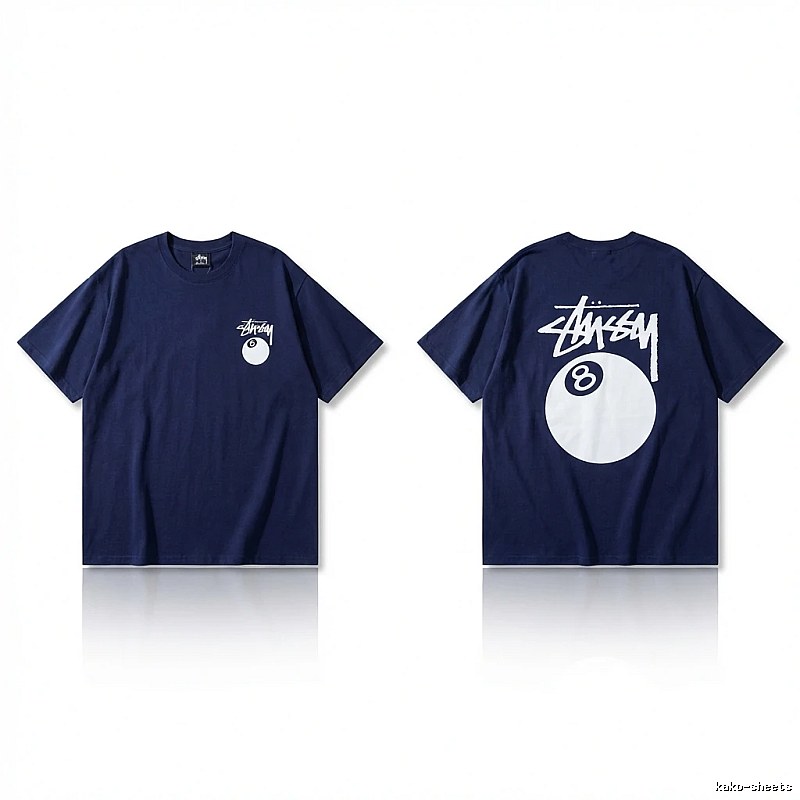 Stussy Billiards Element Minimalist Style T-shirt