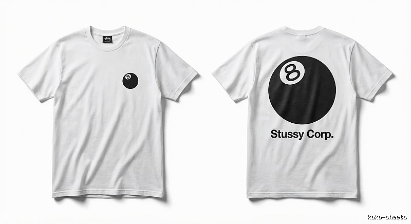 Stussy Billiards Series White T-shirt