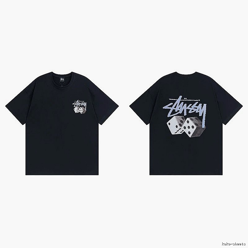 Stussy Black Spider Graphic T-Shirt Layered Outfit Logo